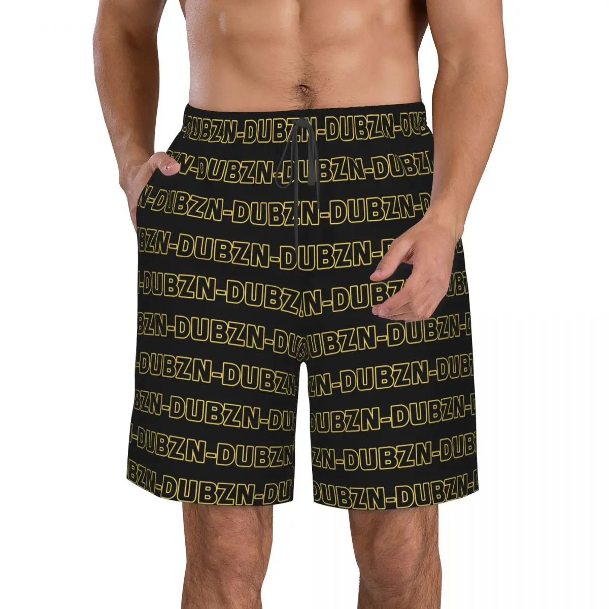 Фото N-Dubz Merch NDubz Плавки с логотипом Пляжные шорты Повседневные быстросохнущие летние мужские брюки для плавания №2