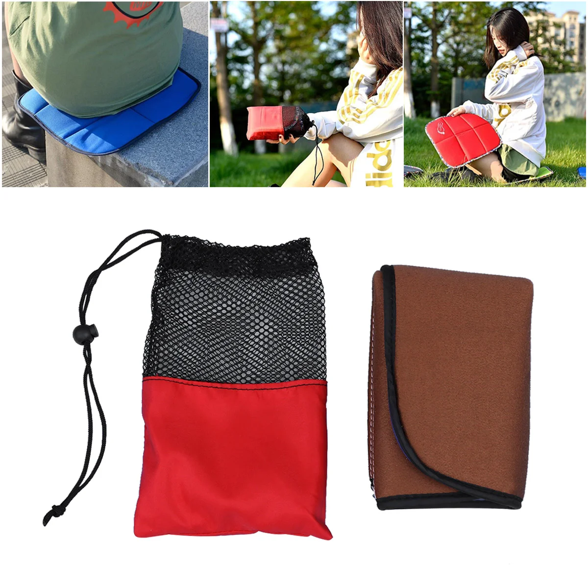 

1PC Lightweight Portable Moisture-proof Folding Protective Travel Outdoor Small Cushion Single Mat Seat Cushion for Picnic
