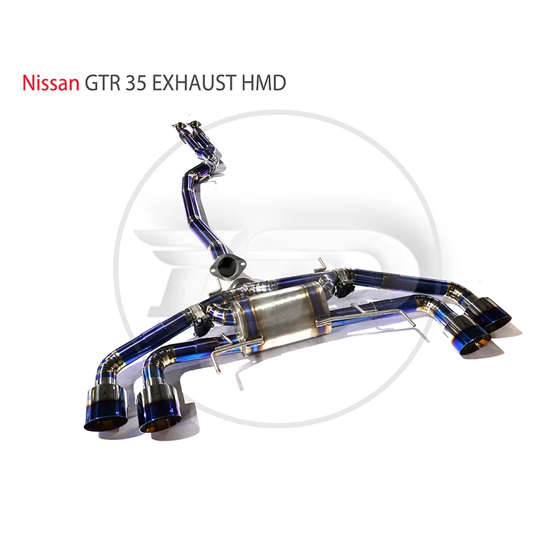 

HMD Titanium Alloy Exhaust Systems Catback Is Suitable For Nissan GTR R35 Custom Valve Downpipe Car AccessoriesAuto Modification
