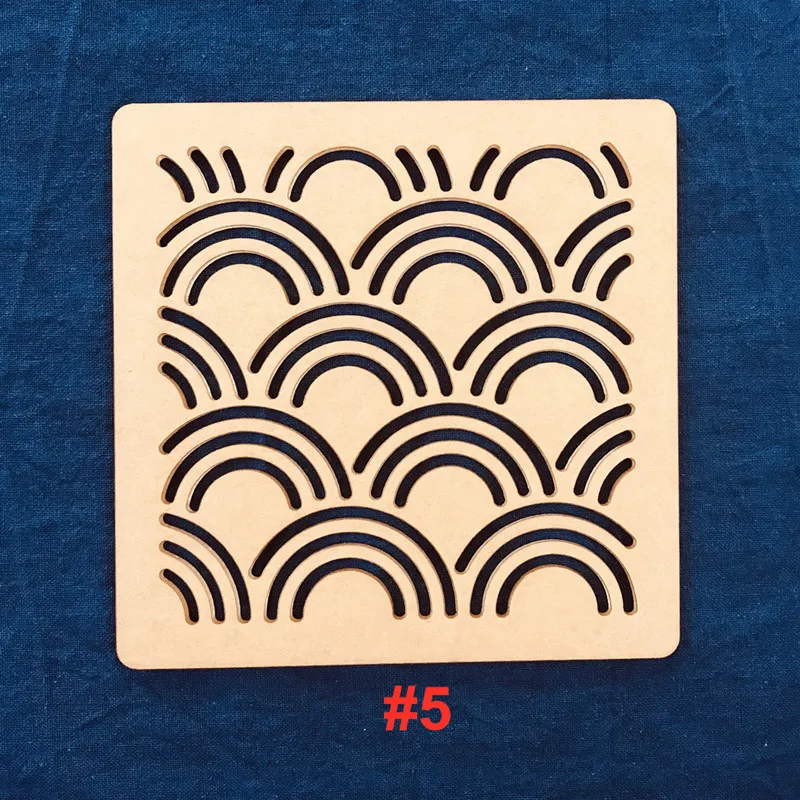 Classic Acrylic Sashiko Templates Stencil Drawing Template Embroidery Pattern |