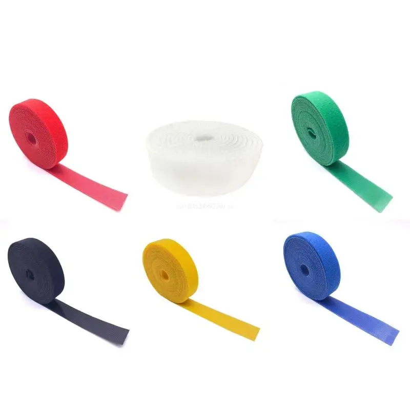 

1 Roll Releasable Cable Ties Colored Plastics Reusable Cable Ties Nylon Loop
