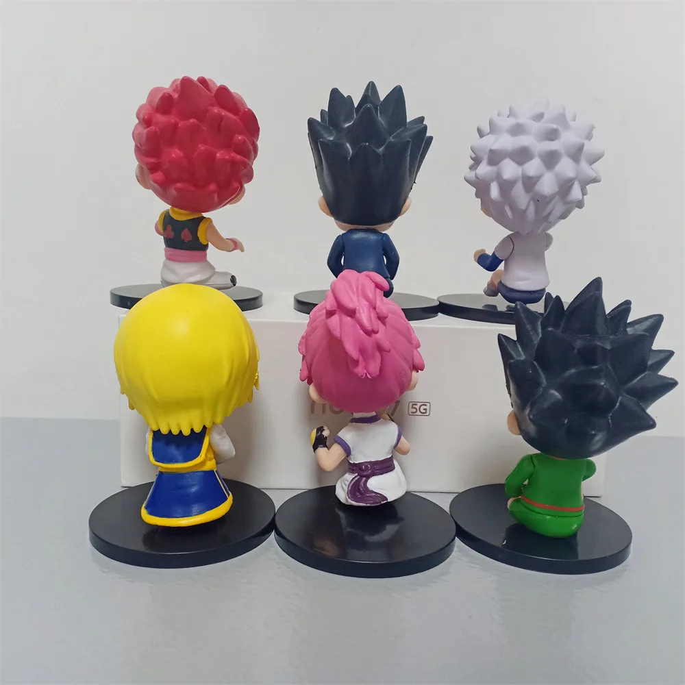 6 шт./компл. Sit Style Hunter X Gon Freecss Killua Zoldyck Kurapika Kulolo lushilufelu экшн-фигурка Модель Кукла
