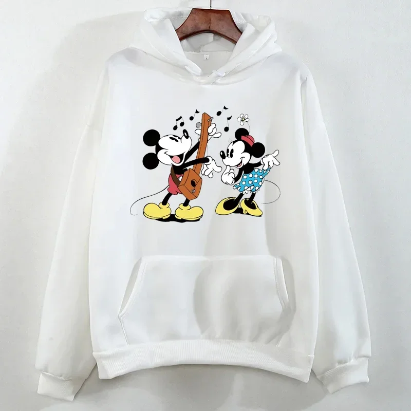 Милые толстовки с принтом Микки Мауса и рисунком женские осенние повседневные