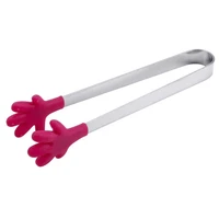 creative mini silicone hand shape clips muffins pancakes cookies chote tongs serving clips kitchen gadgets