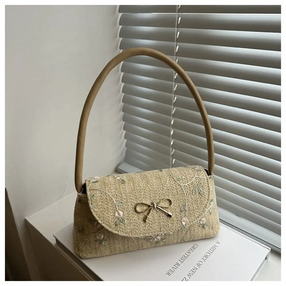 Модная плетеная Трава сумка на плечо ручной работы портативная маленькая