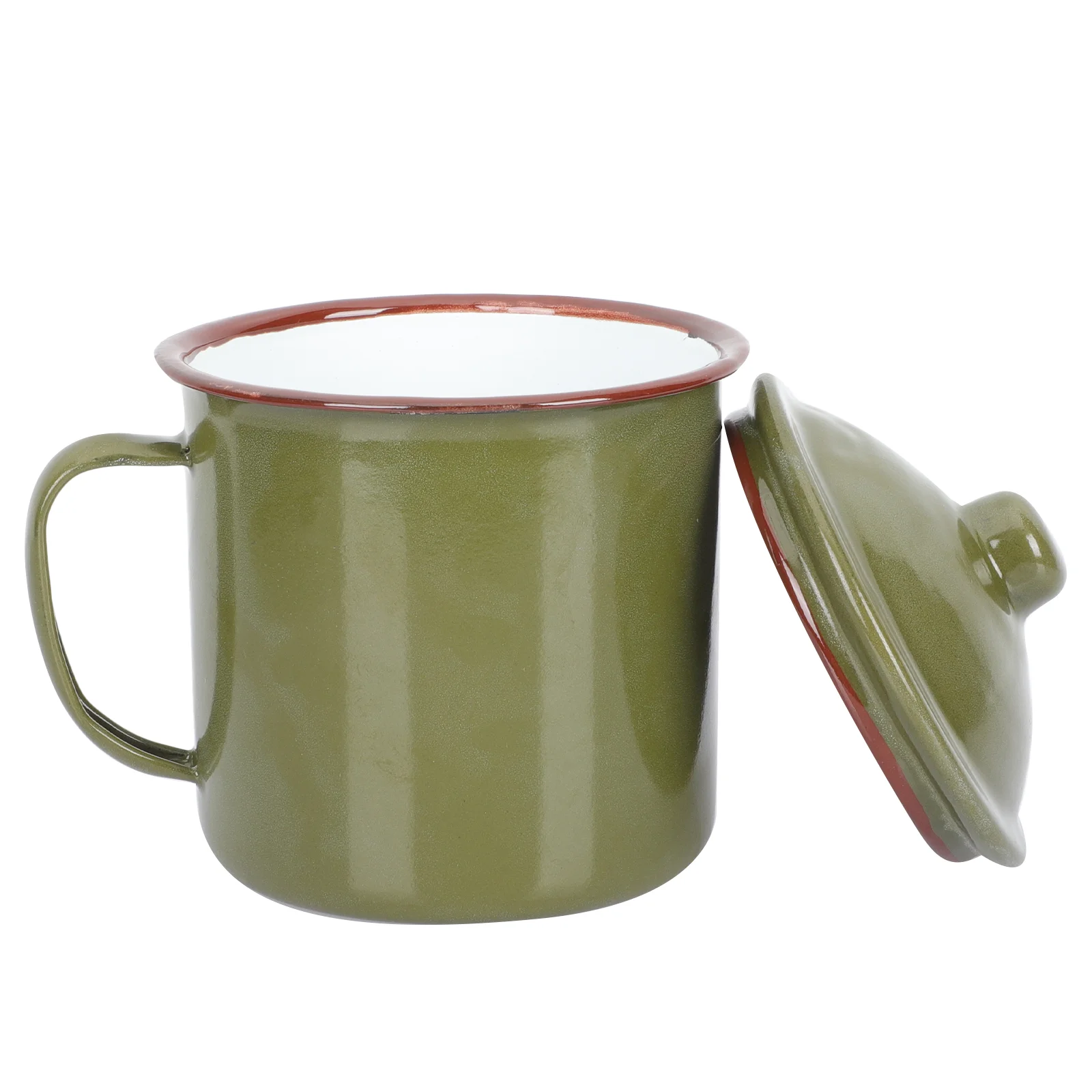 

Enamel Mug Retro Style Water Mug Water Storage Cup Water Drinking Cup with Cover