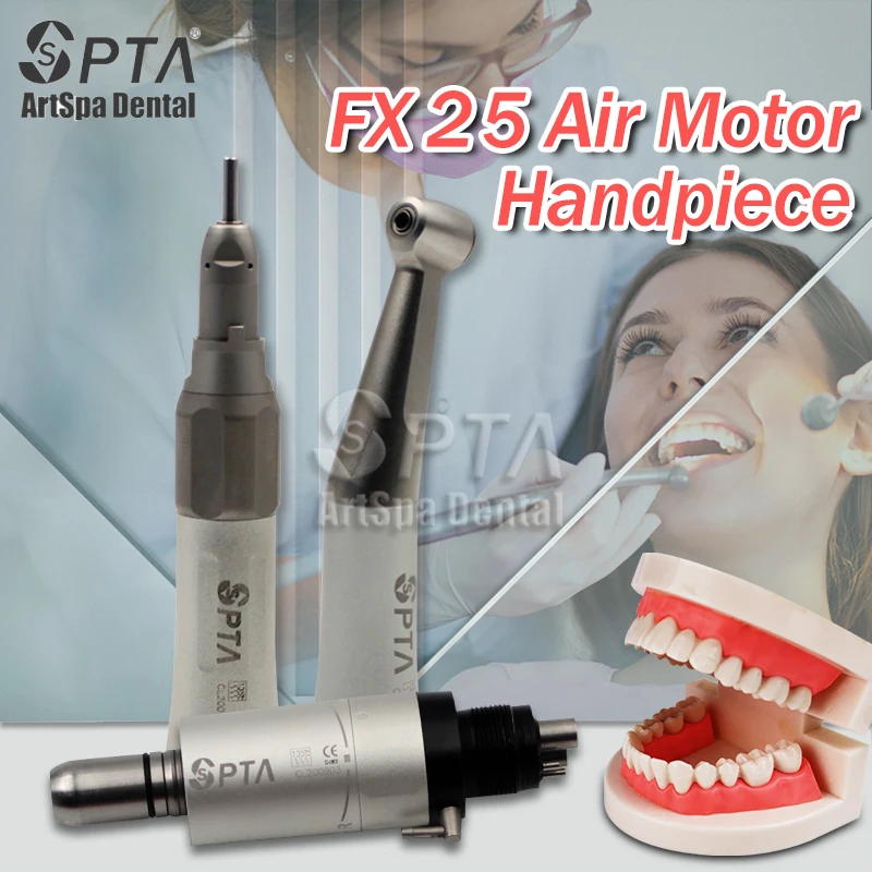 

SPTA FX25 1:1 Low Speed Handpiece Turbine Dentair Air Slow Drill Contra Angle Straight Dentists Motor Turbina Odontologia Tools