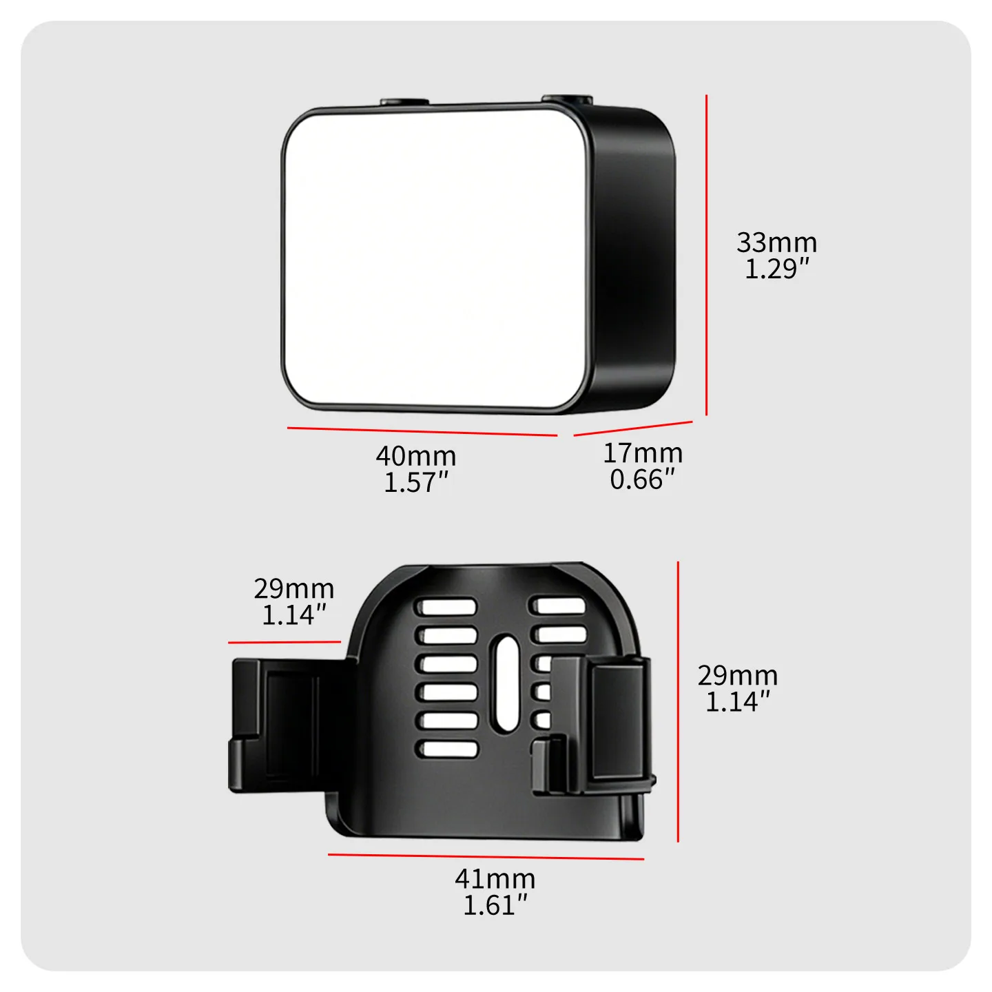 Фото Магнитный мини-осветитель для DJI Osmo Pocket 3: 3 уровня яркости, 3 цветовые температуры, зарядка Type-C, портативный, для видеоблогов, для использования на улице и в ночное время №3