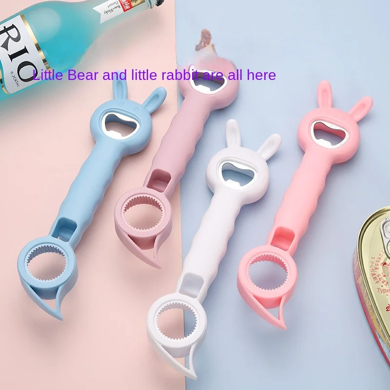 

Creative and versatile four in one bear bottle opener, easy to pull can, beer beverage driver, anti slip and labor-saving