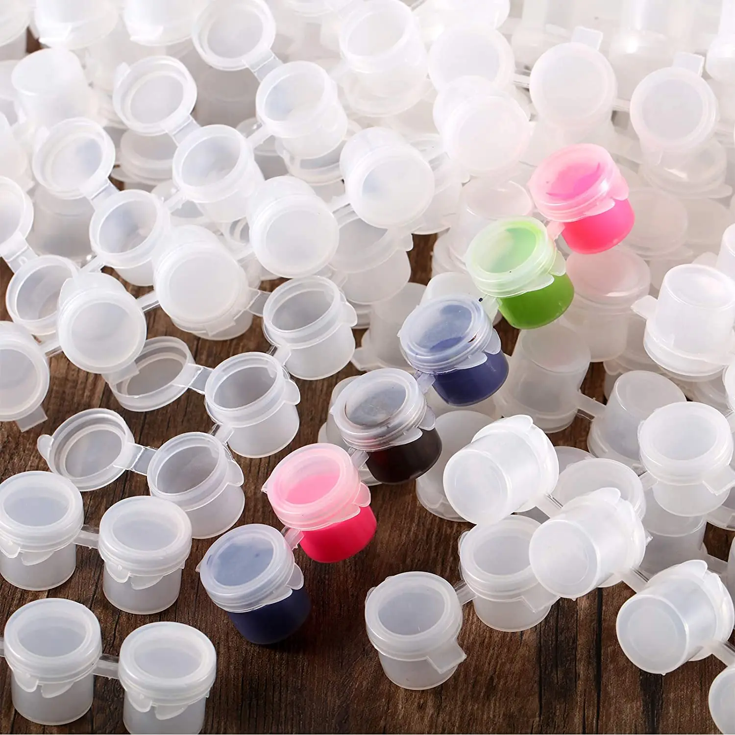 50 полосок пустые горшки для краски 5 мл полоски контейнеры хранения