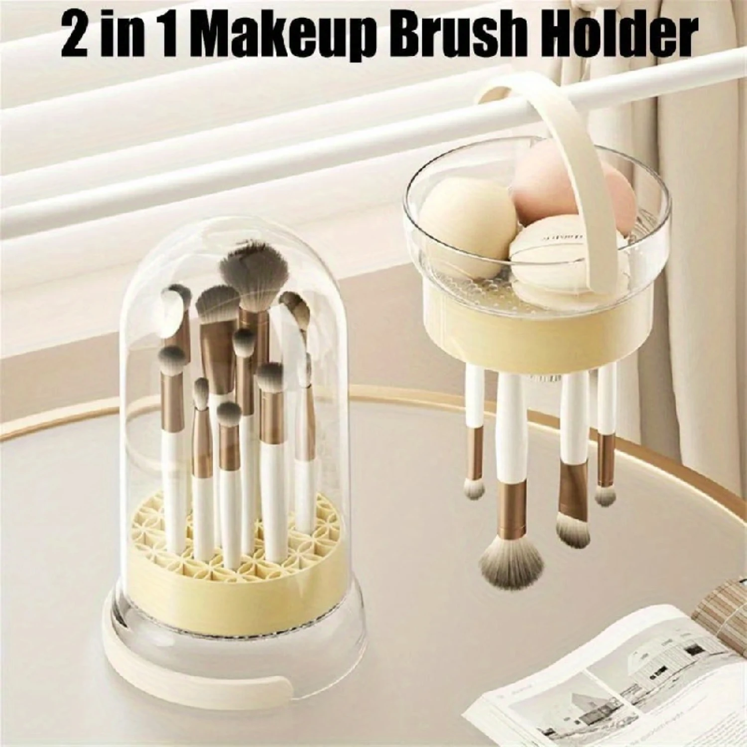 Держатель кистей для макияжа кисть и шайба силиконовый набор инструментов