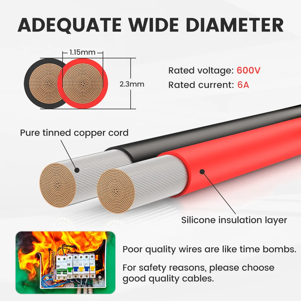 CONEPY черный/красный ультрамягкий термостойкий электронный провод 30AWG гибкий