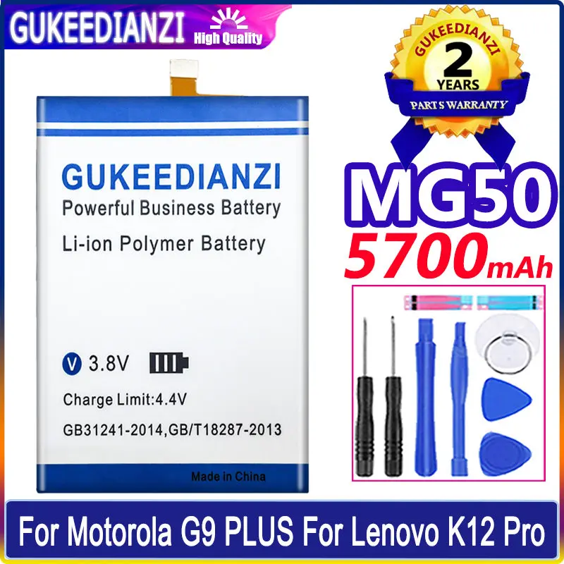 

GUKEEDIANZI Replacement For MG50 High Quality Battery For Motorola Moto G9 PLUS G9PLUS G9+ MG 50 Smart Mobile Phone Batteria