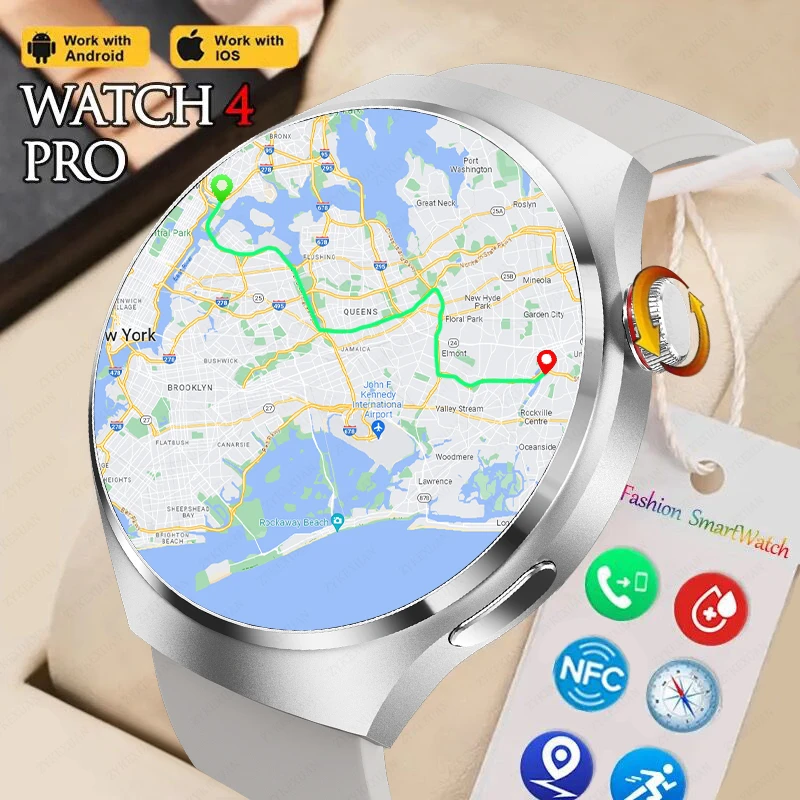 

Смарт-часы для Huawei Watch 4 Pro, мужские Смарт-часы с экраном 360*360 HD, BT, звонки, NFC, IP68, водонепроницаемые, с измерением пульса, уровня сахара в крови, новинка 2023