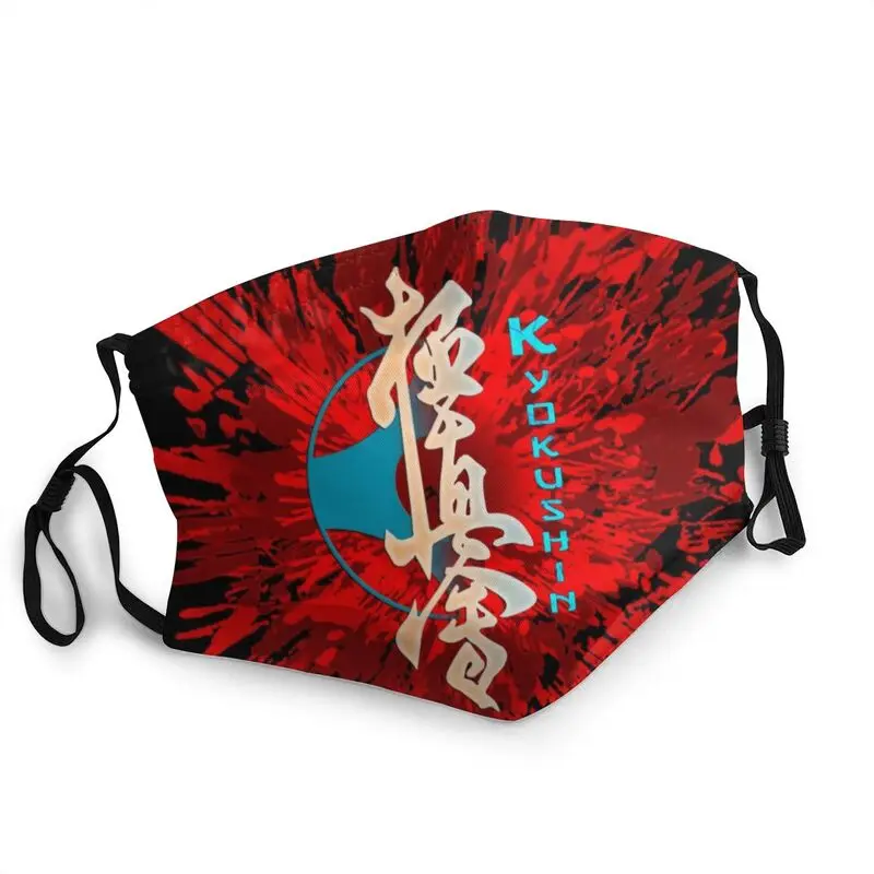 

Дышащая Маска для лица Kyokushin для взрослых, защита от пыли для боевых искусств, карате, взрыва, респиратор