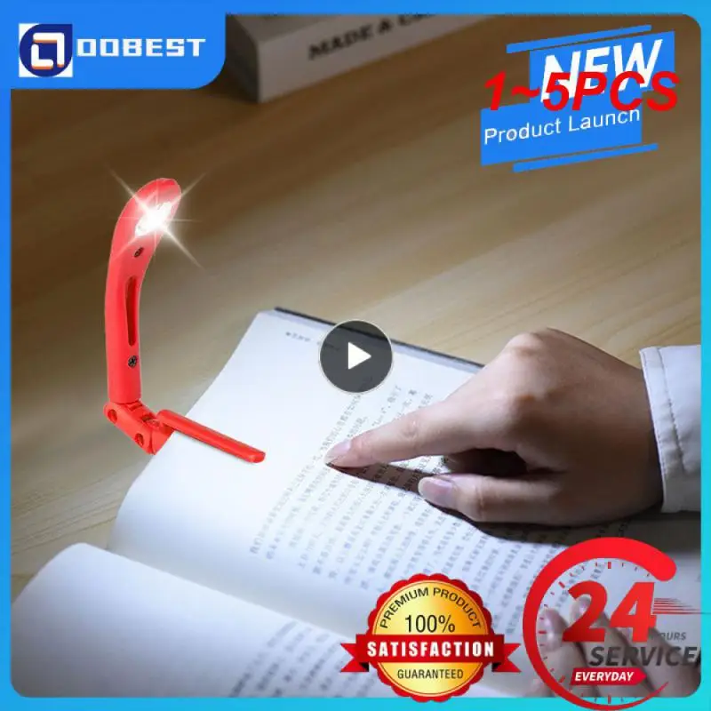 

1~5PCS Usb Rechargeable Clip Book Lights Book Clip Lamp Eye Protection Portable Mini Led Reading Book Light Home Decorations
