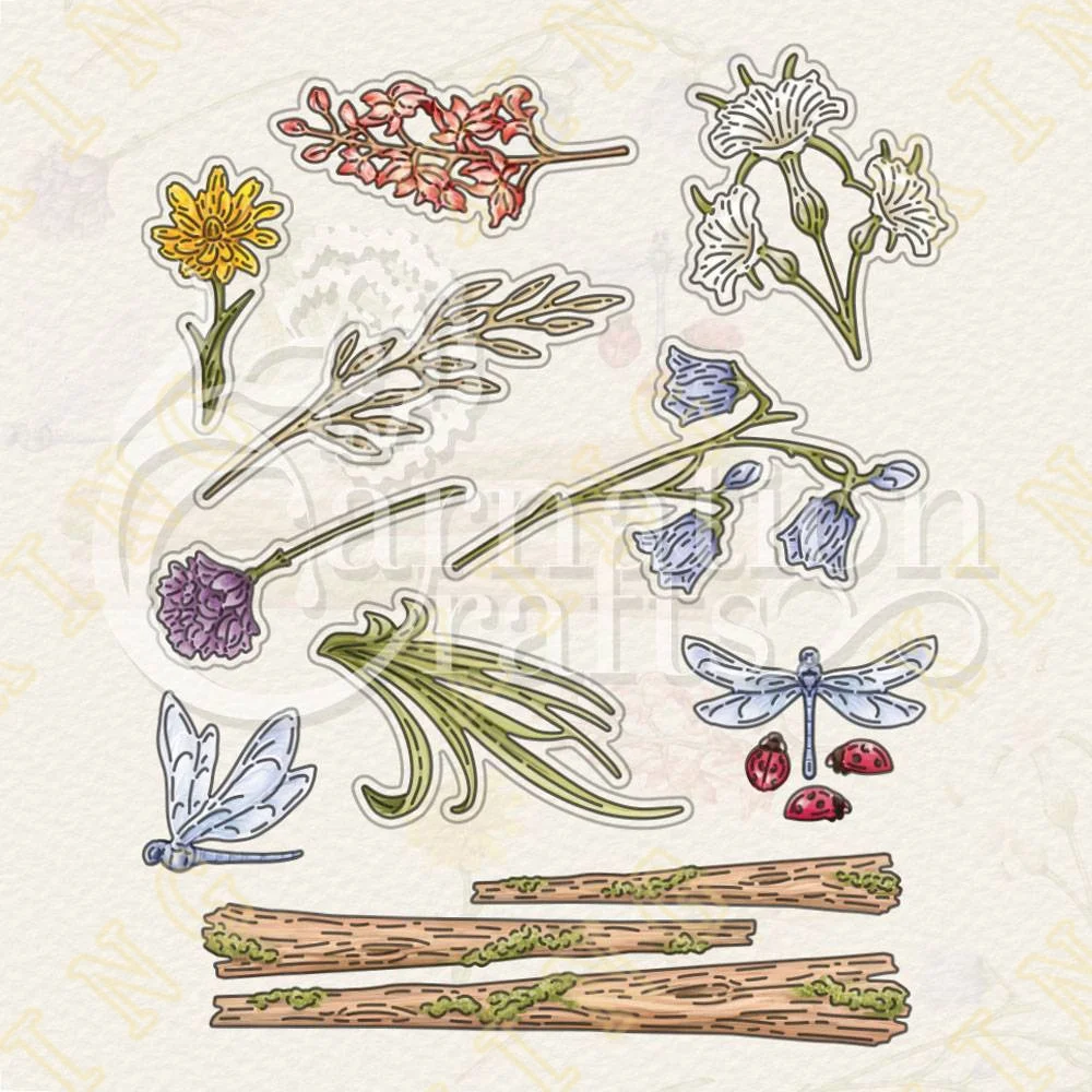 

Wild Flower Array 2022 New Arrival Metal Cutting Dies Scrapbook Diary Decoration Embossing Template Diy Greeting Card Handmade