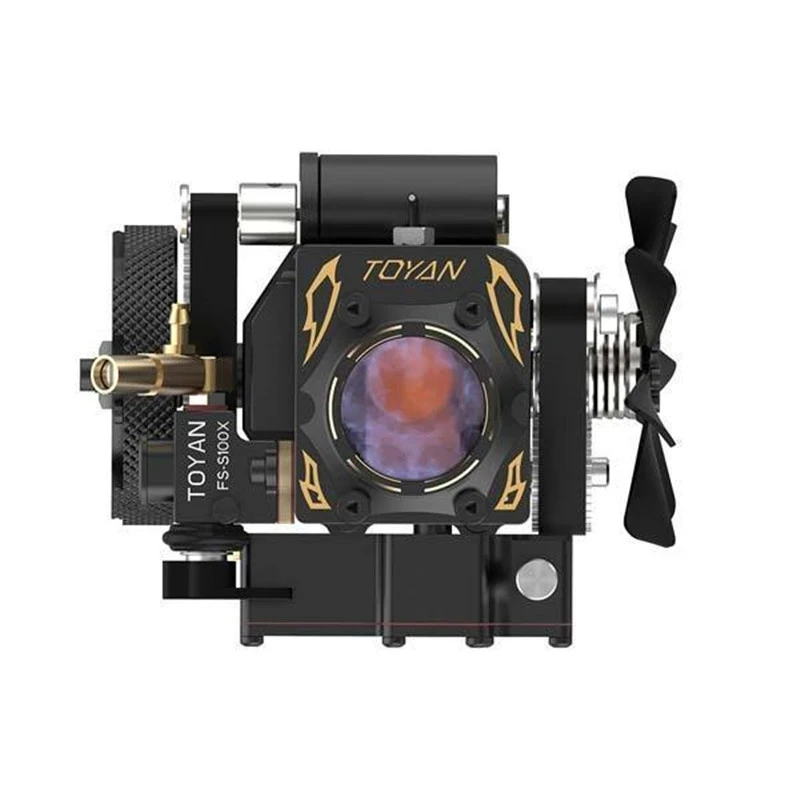 Двигатель Toyan с водяным охлаждением FS-S100AT 4-тактный прозрачный нитро-метаноловый