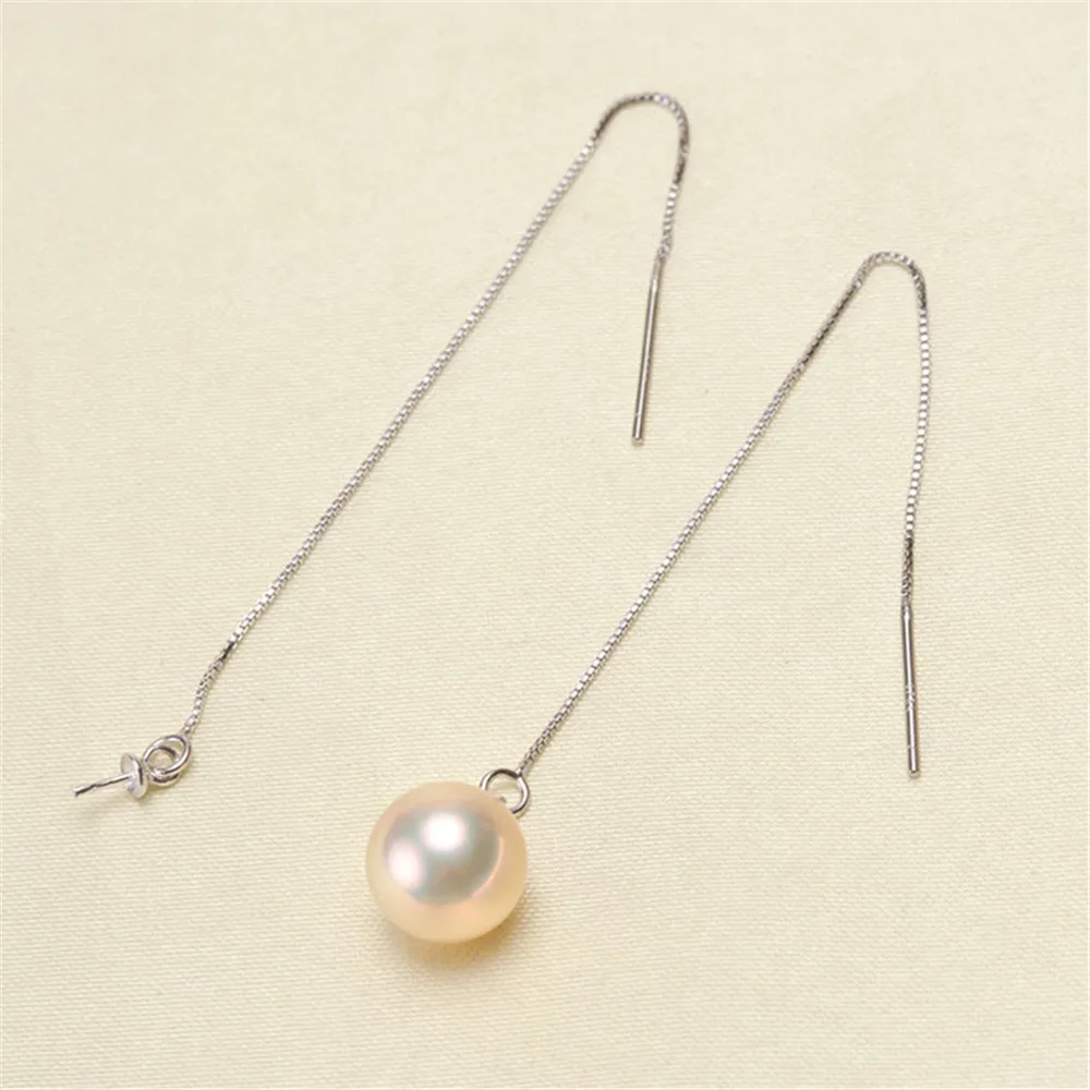 

925 Silver Pearl Beads Stud Earrings Setting Base Diy Jewelry Making Findings&Components