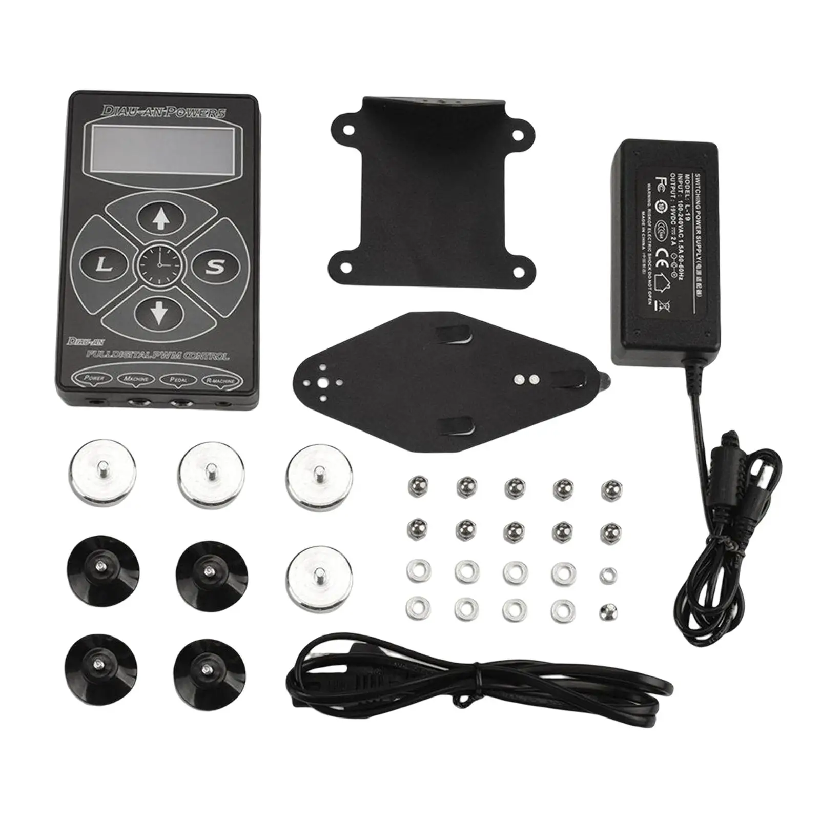 

Tattoo Power Supply for Rotary Tattoo with Base Durable with Cord Portable Tattoo Power Supply