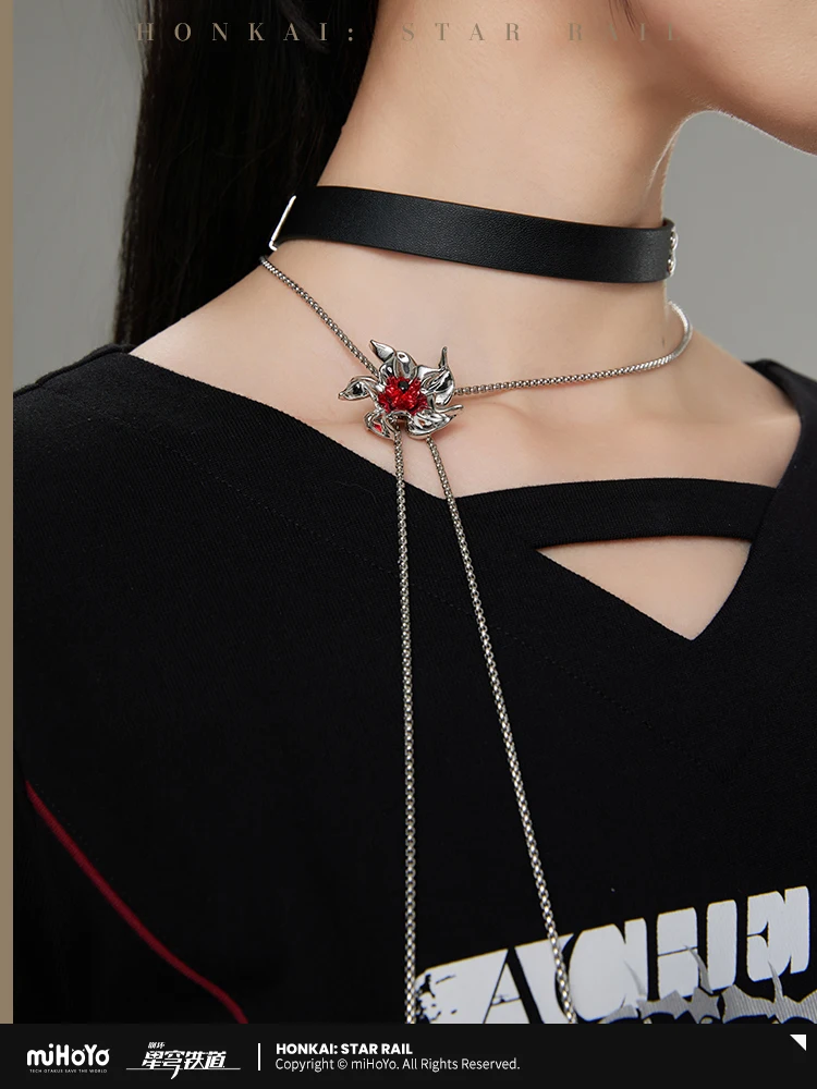 MiHoYo официальное ожерелье Honkai Star Rail Acheron модный тренд колье подвеска комплект