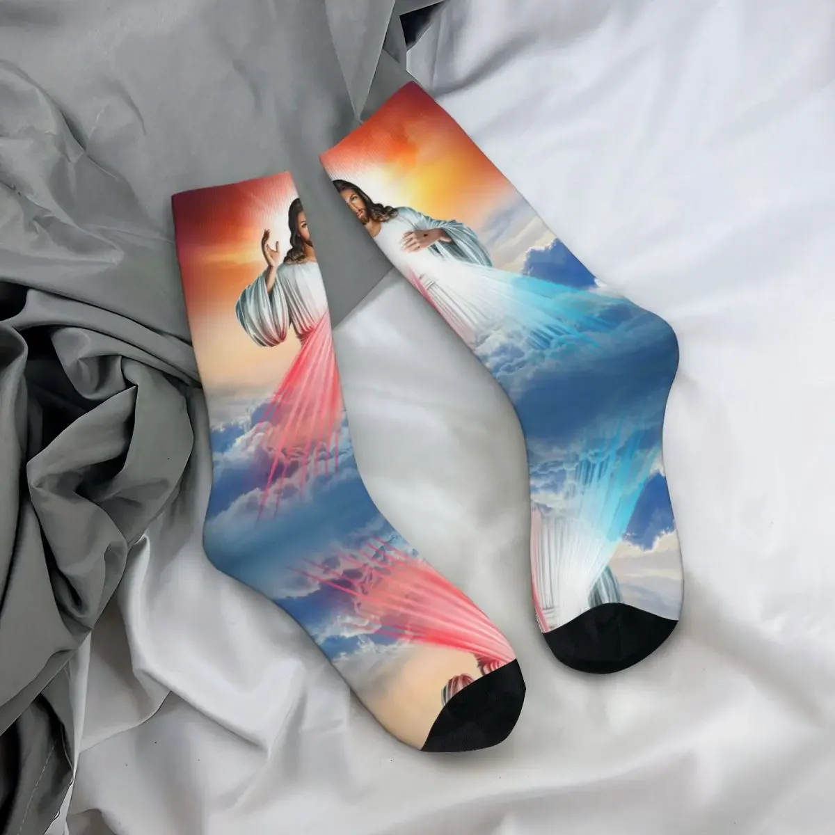 Носки с изображением Иисуса католической Библии для мужчин и женщин