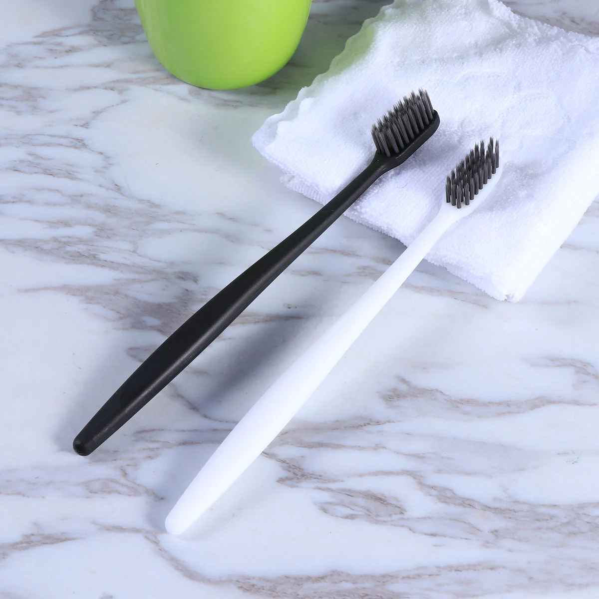 

4 Pcs De Bamboo Manual Disposable ABS Tooth Brush ABS Tooth Brush