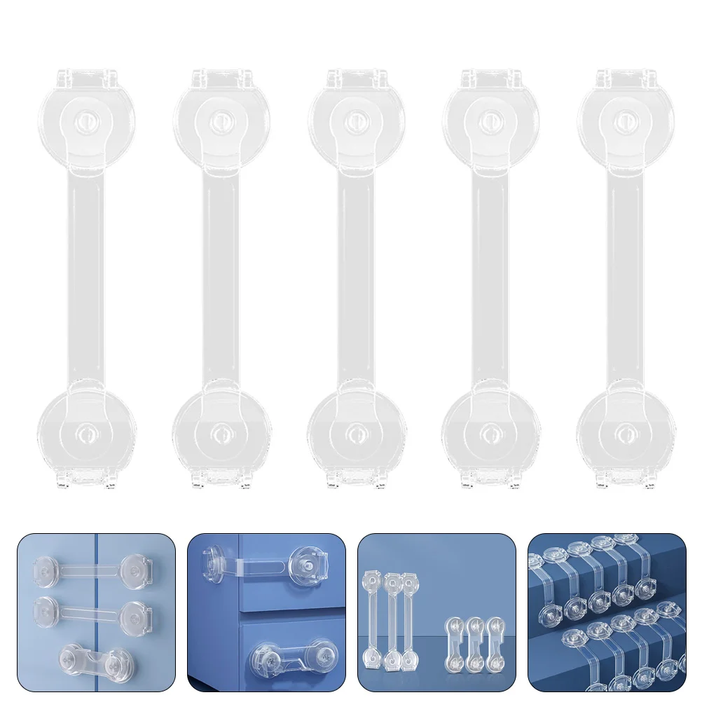 

5pcs Child Strap Locks Cabinets Locks Drawers Locks Home Toilet Locks
