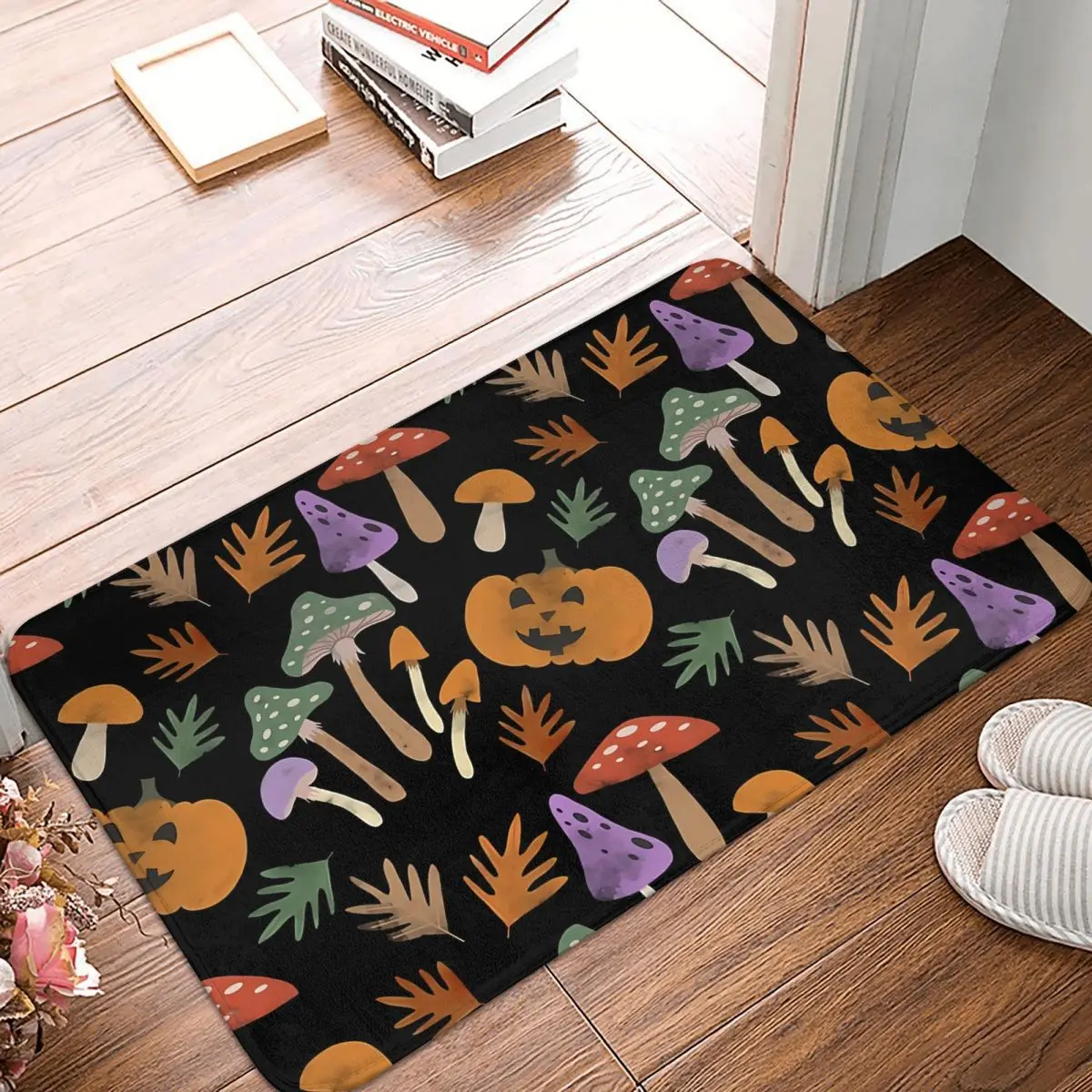 Gothic Anti-Slip Doormat Bath Mat Halloween Forest Hallway Carpet Welcome Rug Indoor Decor