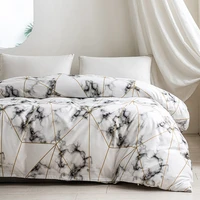 marble stripe brushed printed bedding setnordic bed cover 150duvet cover 200x2001 or 2 pillowcases for home bedroom