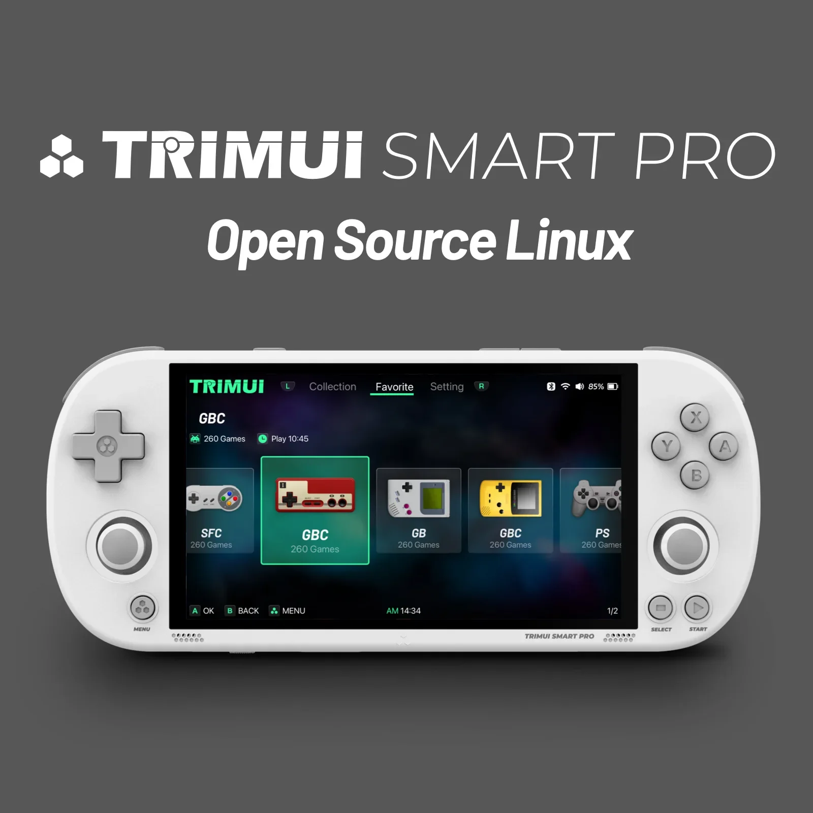 Портативная игровая консоль TRIMUI Smart Pro с открытым исходным кодом ретро-аркада HD 4