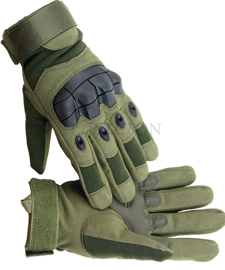 

Touch screen tactical gloves Men's and women's color ball air gun combat motorcycle hard joint all finger military gloves