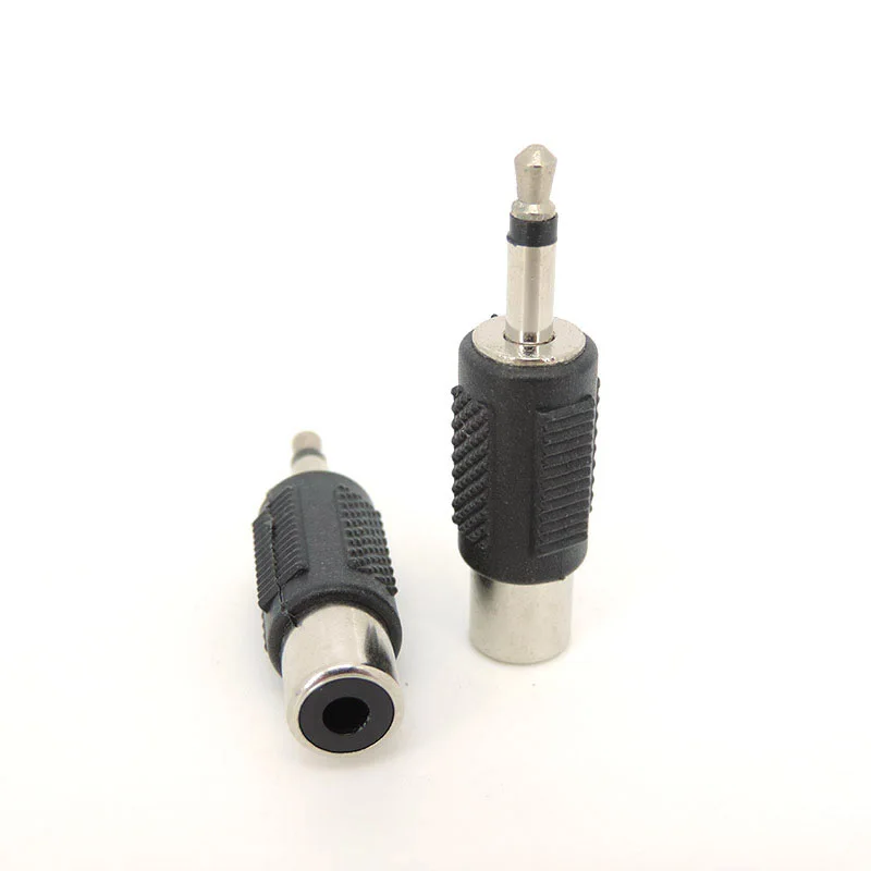 1/5 шт. аудио 3 5 мм моно стерео на RCA гнездовой разъем 2/3-полюсный адаптер штекер для
