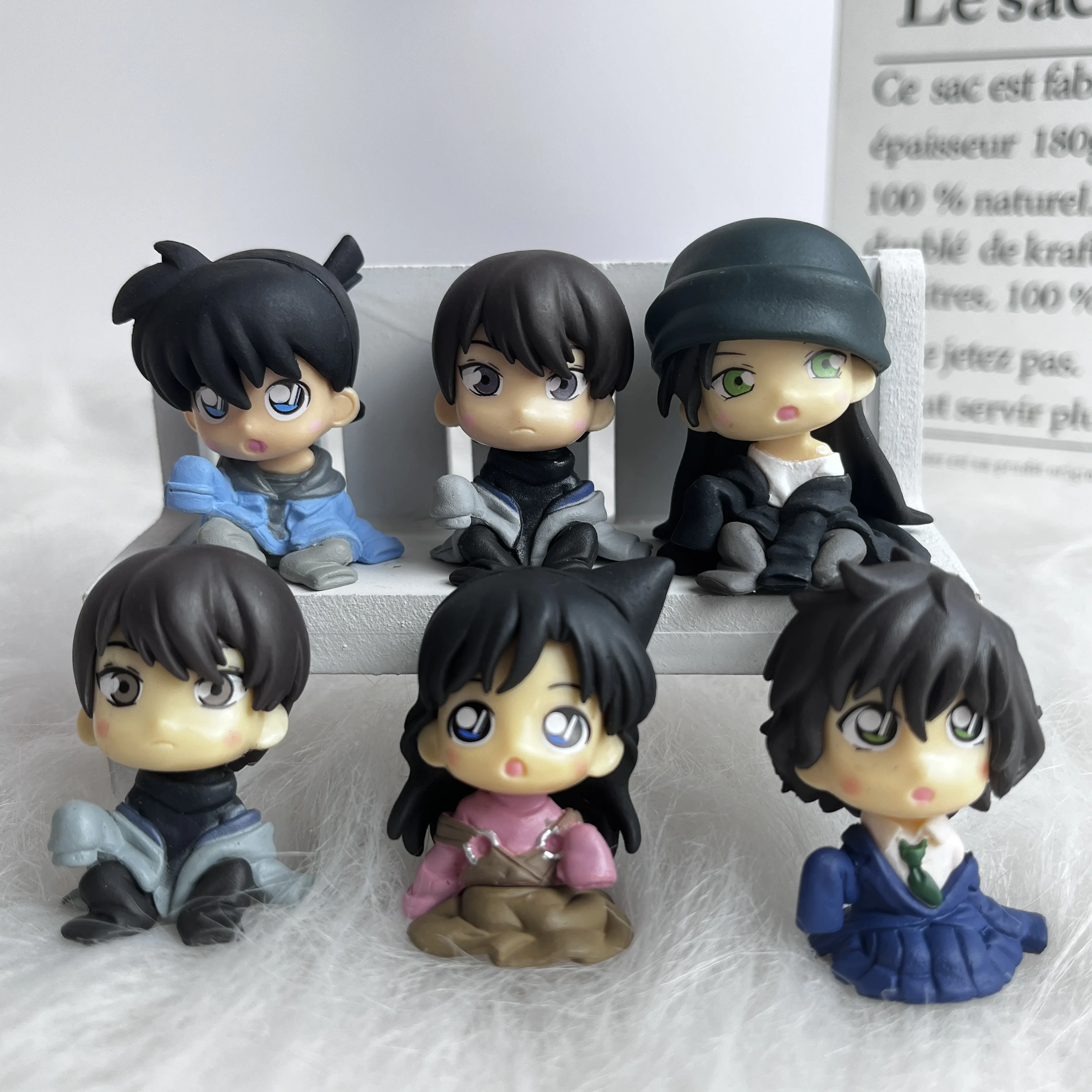 

Anime Detective Conan Figure Gasha Scotch Shinichi Kudo Toru Amuro Masumi Sera Toys Kawaii Pvc Model Doll Ornaments Gifts