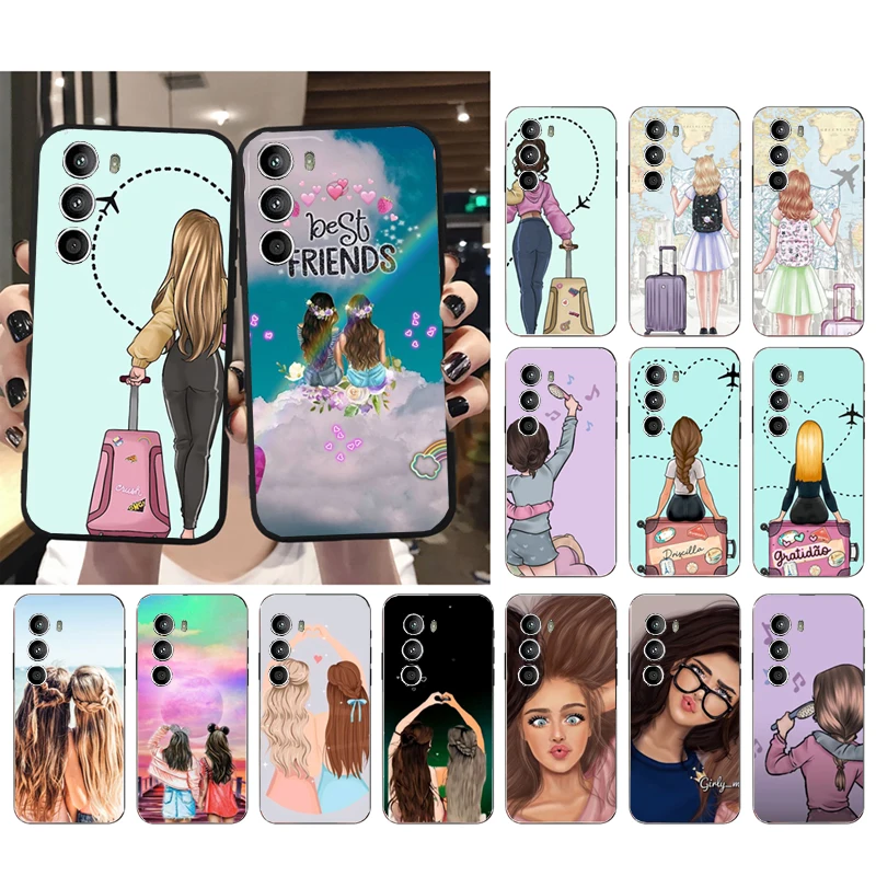 

Best Friends BFF Phone Case for Motorola G72 G13 G32 G53 G51 G71 G31 G41 G22 G60 G52 G200 GStylus G30 G10 G20 G50 G Pure Funda