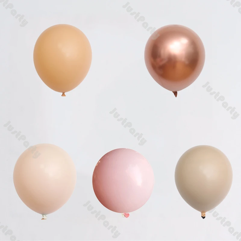 

5/10/12/18inch Doubled Blush Nude Balloons Boho Birthday Baby Shower Decorations DIY Balloons Garland Arch Kit Air Helium Globos