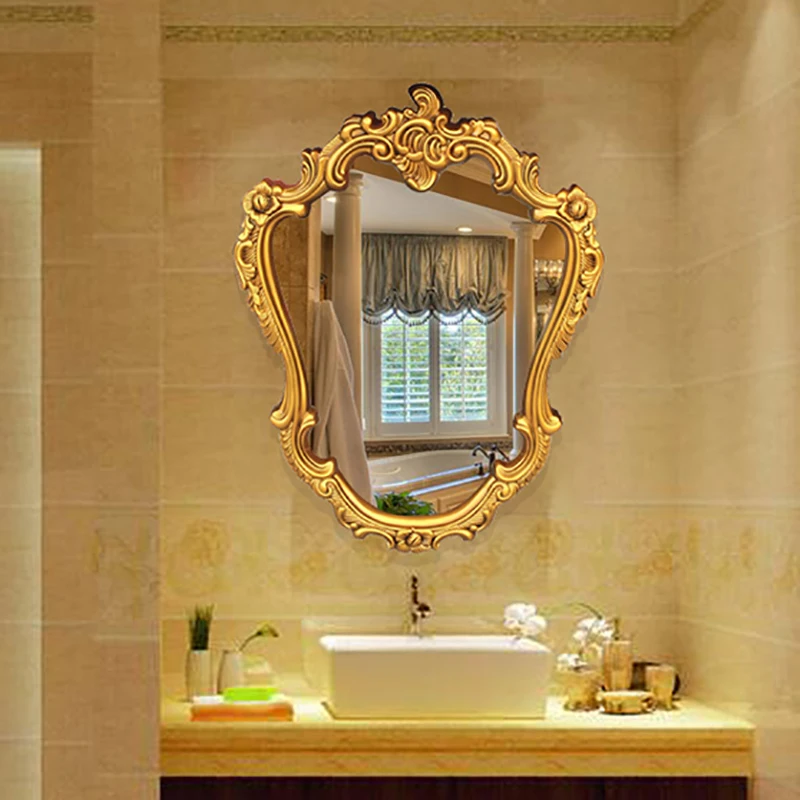 

Shower Full Height Decorative Mirror Wall Bathroom Makeup Decorative Mirror Vintage Large Spiegel Bedroom Decoration YX50DM