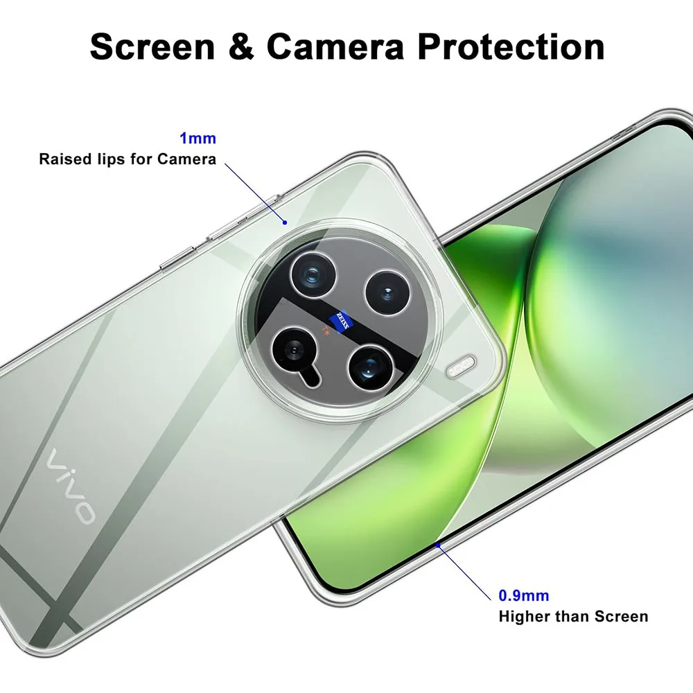 Фото Ультратонкий прозрачный мягкий чехол для Vivo X300 X200 FE X100 X100S X90 X90S X80 X70 X50 X60 X50 Pro Mini Pro + Lite Silicone Cover Shell №5