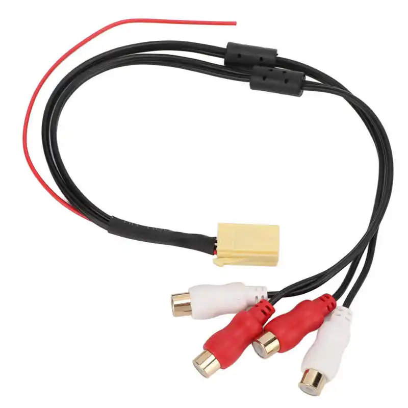 

RCA Line 6 Pin Out Audio Cable Replacement for VDO for Vehicle