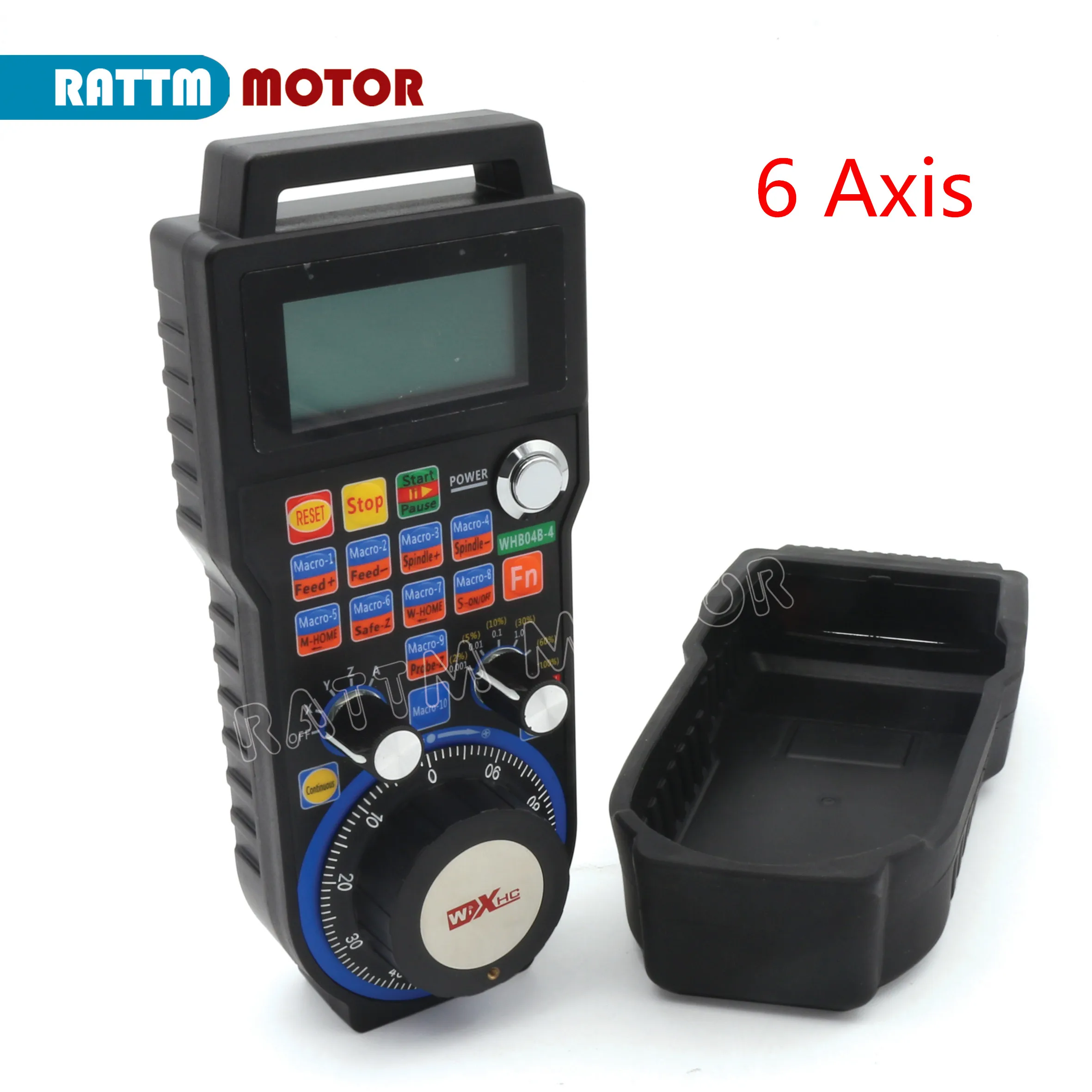 

【 США/ЕС】XHC LHB04B/WHB04B Маховик с ЧПУ Mach3, беспроводной подвесной маховик MPG для фрезерного станка, 4/6-осевой контроллер Mach3