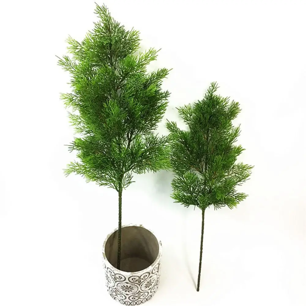 

Green Cypress Artificial Plants Ornament Tree Leaf Pine Needle Leaves Branch Christmas Wedding Home Office Hotel Decoration