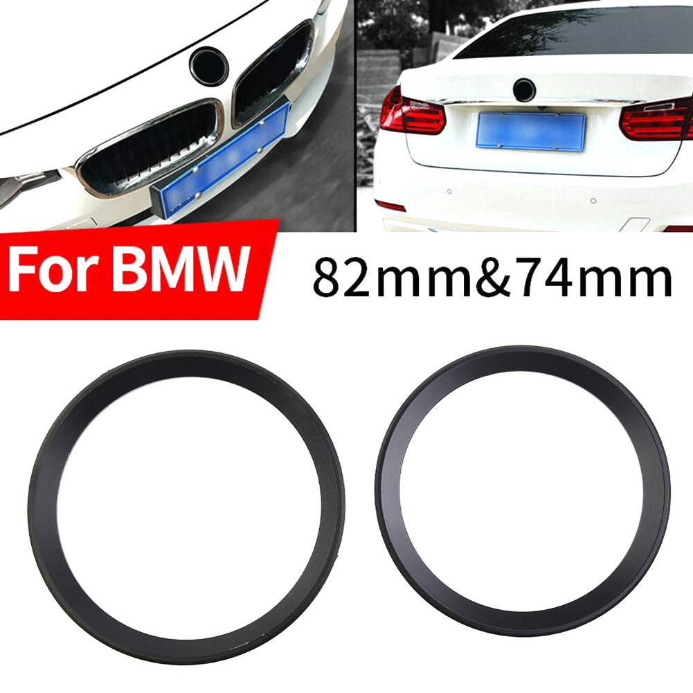 

Black Logo Surrounding Ring M3 2pcs Car E92 F30 M4 82 Mm & 74 Mm E90 Emblem F31 For BMW 3 4 Series Quality New