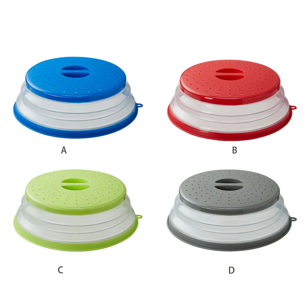 

1Pcs Microwave Plate Cover Oven Plate Cover Fresh-keeping Lid Heating Folding Microwave Splatter Guard Covers for