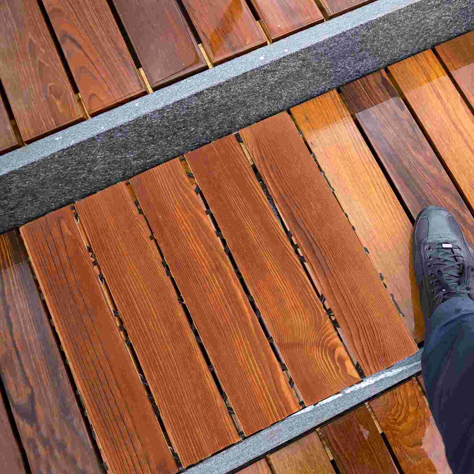 Наружный антикоррозийный деревянный пол балконная плитка блокировка патио для