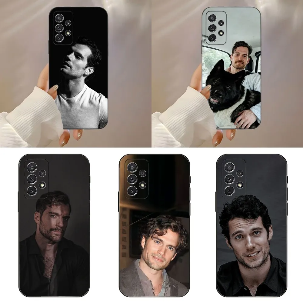 A-Actor H-Henry C-Cavill Phone Case For Samsung Galaxy A91 A80 A73 A72 A71 A53A52 A32 A31A22 A21s A20 Black Cover