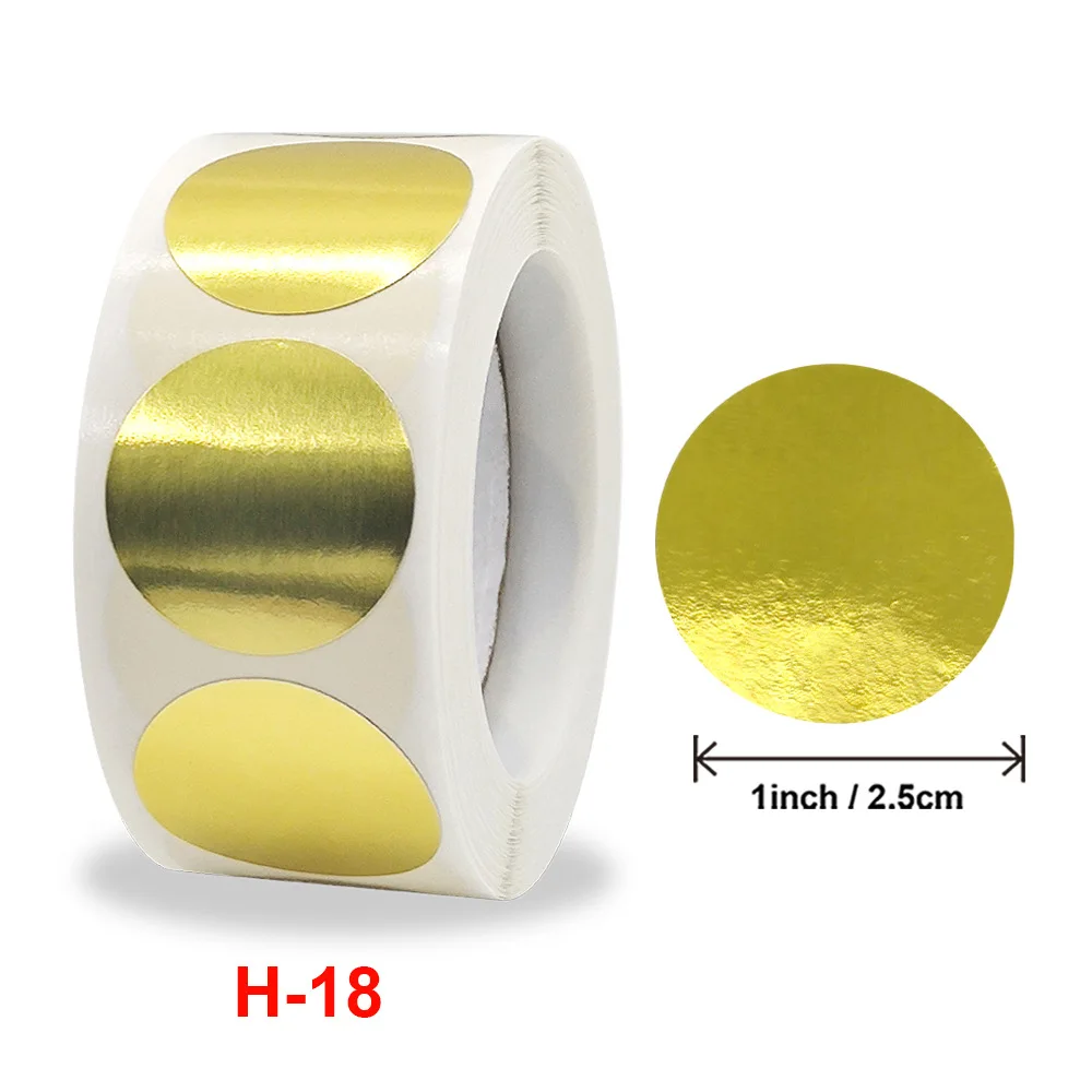 

Круглые красочные наклейки-этикетки в горошек, 500 шт., детские игрушки, наклейки, украшение, награда для учеников, записываемая упаковка для ...