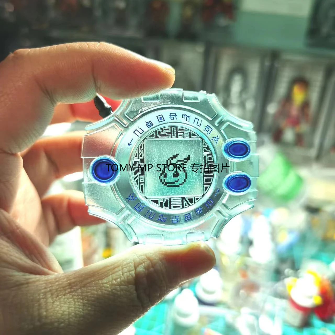 Фото Digimon Digivice Agumon Garurumon Mochimon graymon Evolver, Прозрачная мягкая клейкая фигурка, модель, игрушки №4