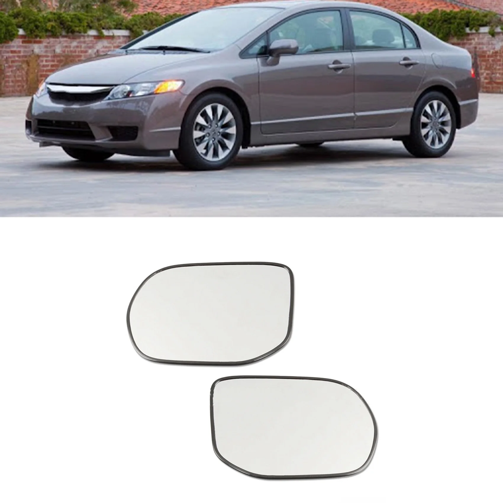 Автомобильный зеркальный стеклянный боковой объектив для HONDA CIVIC FA1 FD1 2007-2011