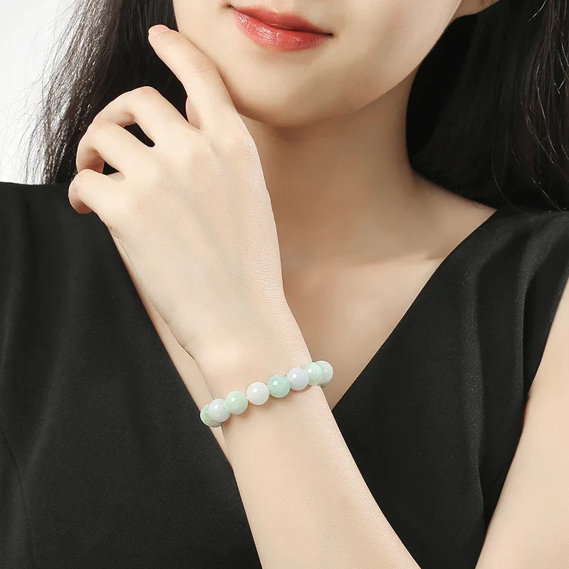 Браслет из бисера янтаря 10 мм