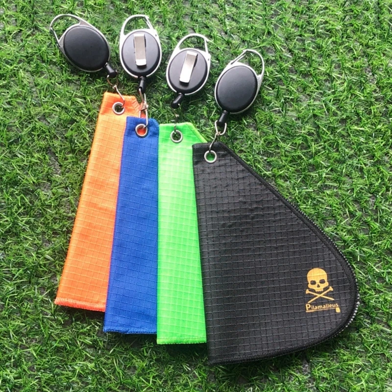 

Полотенце для гольфа. Очиститель мячей для гольфа для сумки для гольфа. Двустороннее водопоглощение. Чистая ткань для протирания